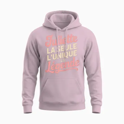 Juliette Women's Funny Funny Gift Idea Funny Unisex Hoodie - Light Pink