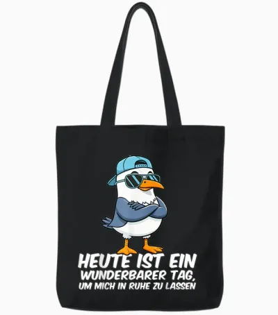Funny Witzige Lustige Tshirts Männer Damen Herren Sprüche Tote Bags - Black