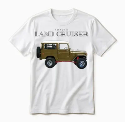 Toyota Land Cruiser J40 Off-Road Car Unisex T-Shirt - White