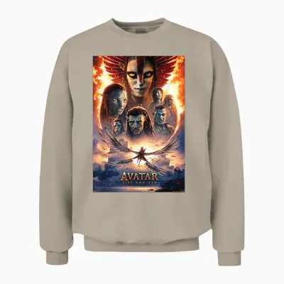 Avatar: Fire and Ash Official Movie Theatrical Unisex Sweatshirt - Sand