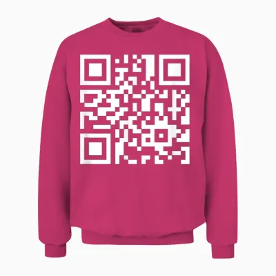 Lustiger Qrcode Spruch Ich Höre Immer Nur Mimimi Unisex Sweatshirt - Heliconia