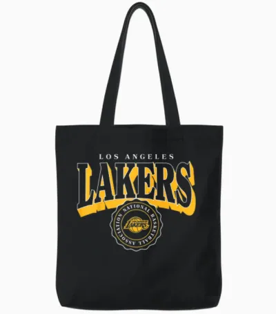 Nba – Los Angeles Lakers Gewölbtes Wappen Tote Bags - Black