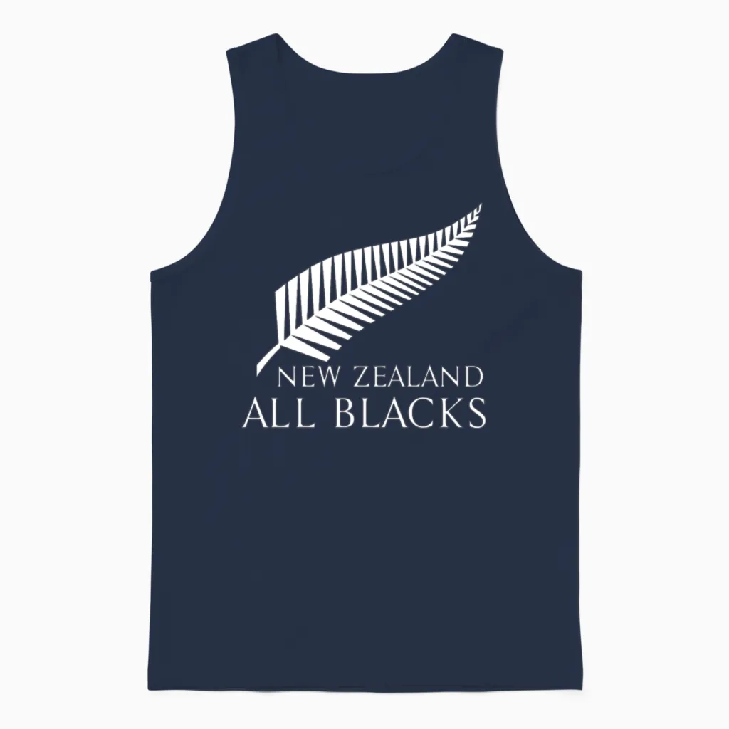 New Zealand Rugby Unisex Tank Top in Navy