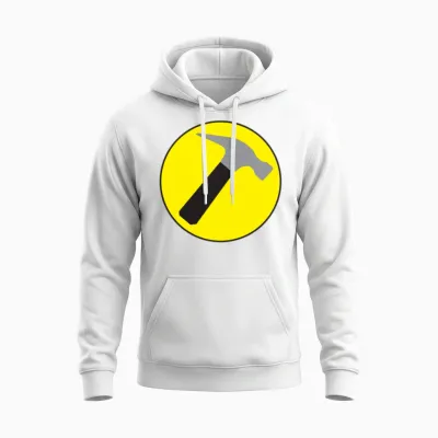 Captain Hammer Unisex Hoodie - White