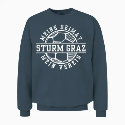 Graz Sturm Football Home Fan Styria Austria Stadium T-Shirt, Black Unisex Sweatshirt - Dark Heather