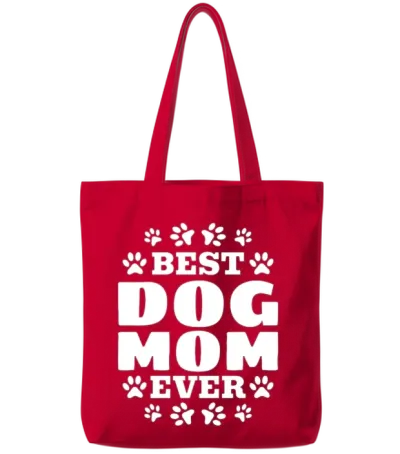 Pet Dog Owner Cute Dog Lover Dog Mom - Best Dog Mo Tote Bags - Red