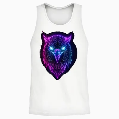 Odin Farbiger Lila Rabe Odins Rabe Wikinger Walhalla Pagan Unisex Tank Top - White