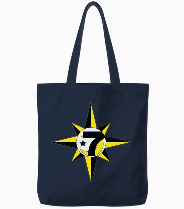 Islam Allah 5 Percent Star Nation of Gods African Tote Bags in Navy