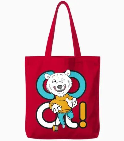 Funny Children53 Tote Bags - Red