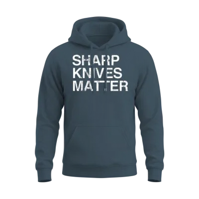 Sharp Lives Matter Funny Cook Knife Unisex Hoodie - Dark Heather
