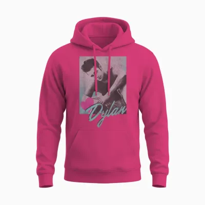 Beverly Hills 90210 Dylan Mckay Heart Portrait T-Shirt, White Unisex Hoodie - Heliconia