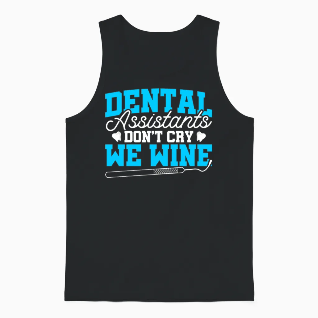 Fix Teeth Dentist Assistant Dentist Cute Unisex Tank Top in Black