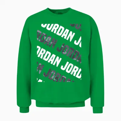 Diagonal Jordan Pattern Design Gift Grey Camouflage Print Unisex Sweatshirt - Irish Green