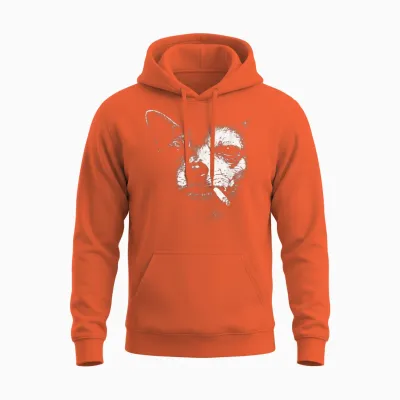 Dog Smoking Cigarette Funny Chihuahua Meme Unisex Hoodie - Orange