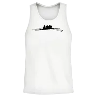 Rowing Unisex Tank Top - White – 2