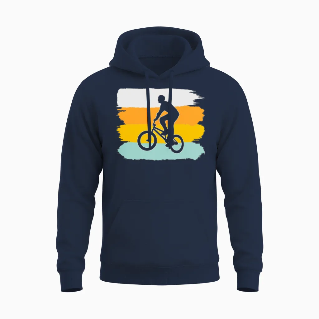 Bmx Retro - Cycling Unisex Hoodie in Navy