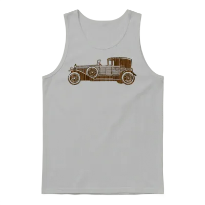 Retro Car Unisex Tank Top - Ash