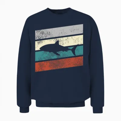 Dolphin Retro Unisex Sweatshirt - Navy