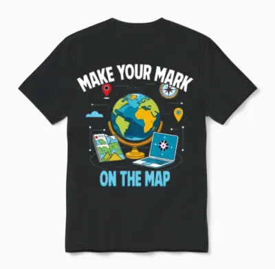 Geographic Information Systems Unisex T-Shirt - Black