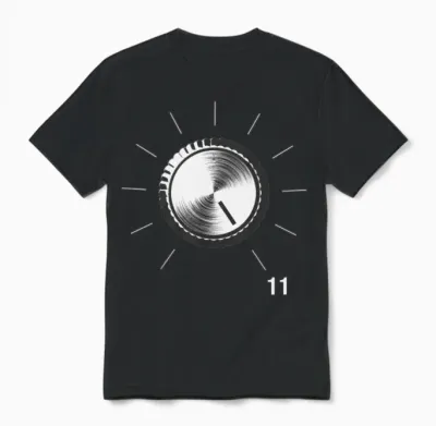Volume Knob - These Go to 11 Unisex T-Shirt - Black