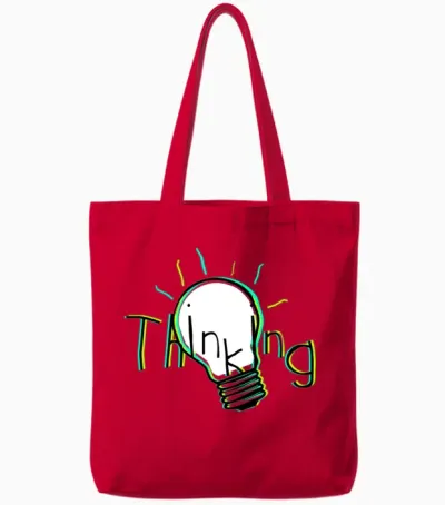 Thinking Tote Bags - Red