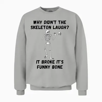 Funny Bone Unisex Sweatshirt - Ash