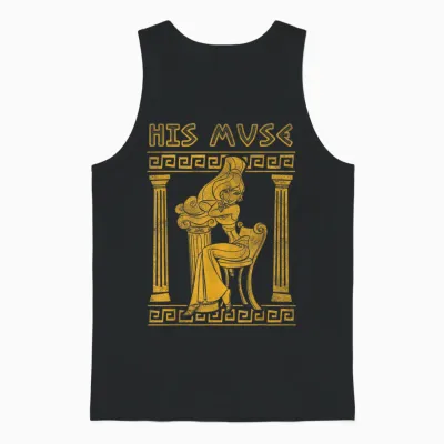 Disney Hercules Valentinstag Megara His Muse Greece Pose Unisex Tank Top - Black