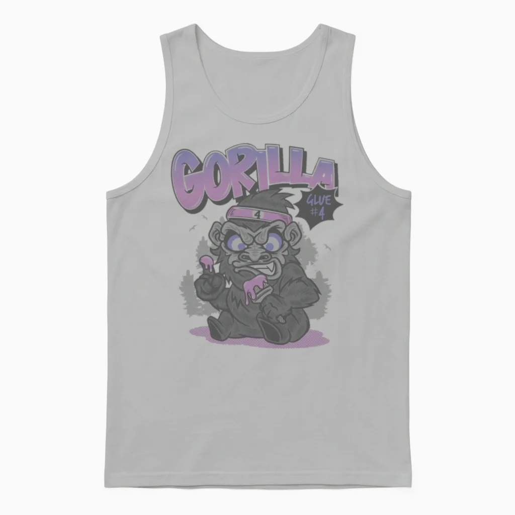 Gorilla Glue Mmxxii Unisex Tank Top in Ash