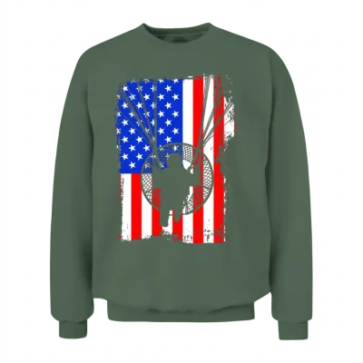 Unique Paramotor Unisex Sweatshirt - Military Green
