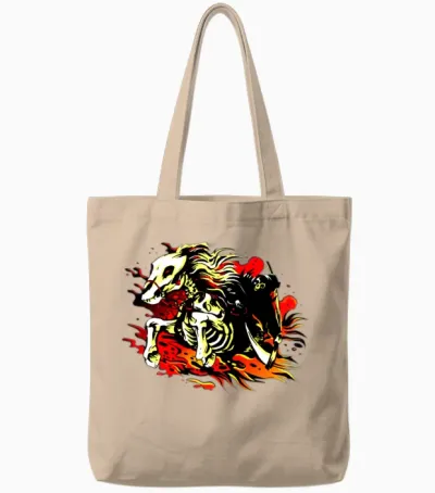 Dead Horse Tote Bags - Natural