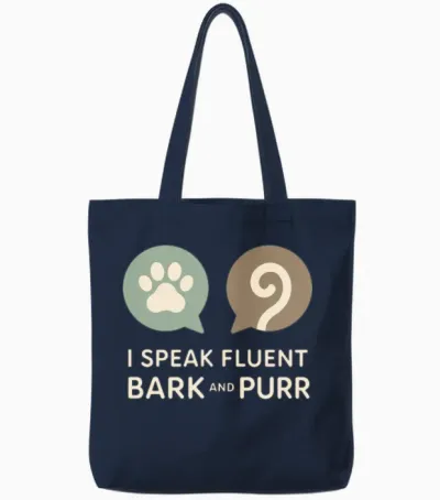 Animal Shelter Worker Animal Rescue Volunteer Tote Bags - Navy