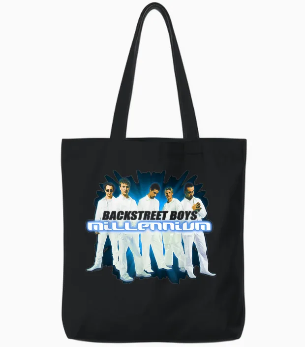 Backstreet Boys Bsb Millenium Tote Bags in Black