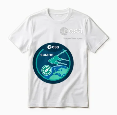Esa European Space Agency Mission Swarm Unisex T-Shirt - White