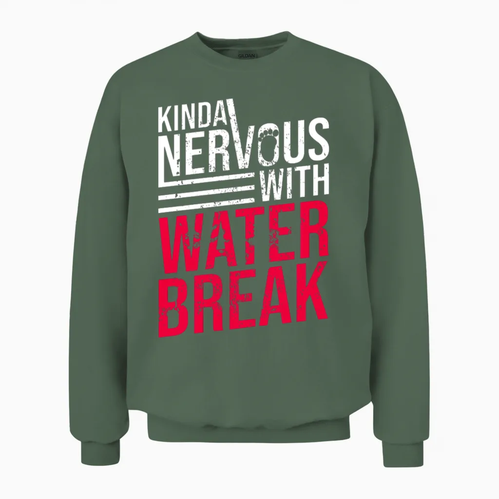 Pregnancy Funny Announcement Reveal Unisex Sweatshirt in Military Green