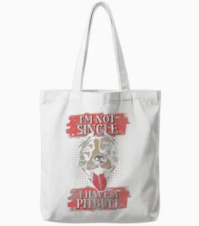 Dog Dog Friend Dog Sports Tote Bags - White
