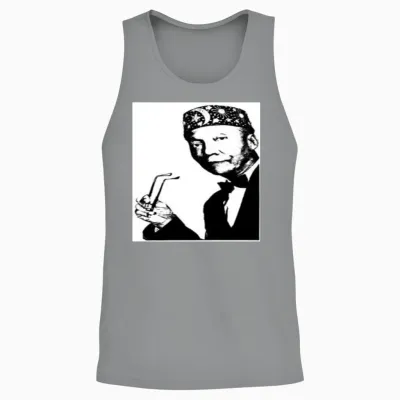 Elijah Muhammad (silhouette) Unisex Tank Top - Sport Grey