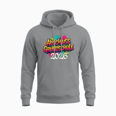 Abschluss Grundschule 2026 Schulkind Junge Unisex Hoodie - Sport Grey