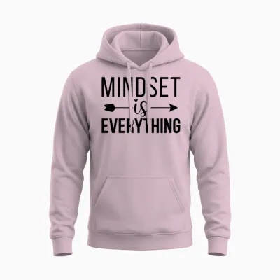 Mindset Everything Unisex Hoodie - Light Pink