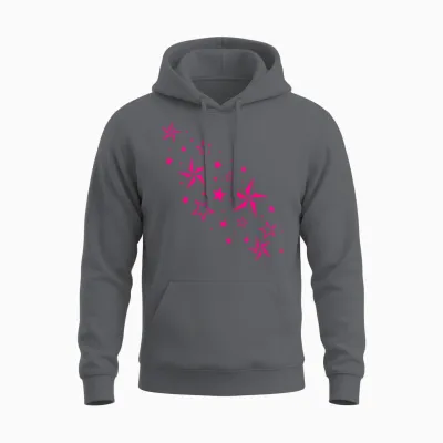 Stars Unisex Hoodie - Charcoal