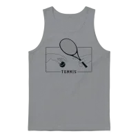 Michelangelo Creation of Adam Tennis Lover Player Unisex Tank Top - Sport Grey – 1