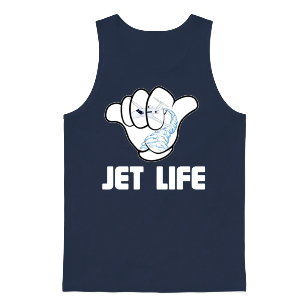 Jet Life. Unisex Tank Top - Navy