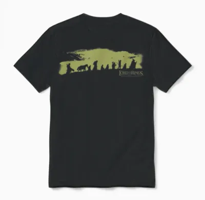 Lord of the Rings the Fellowship Unisex T-Shirt - Black