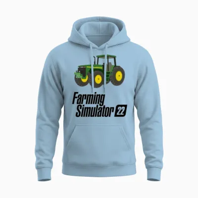 Farming Simulator 22 Unisex Hoodie - Light Blue