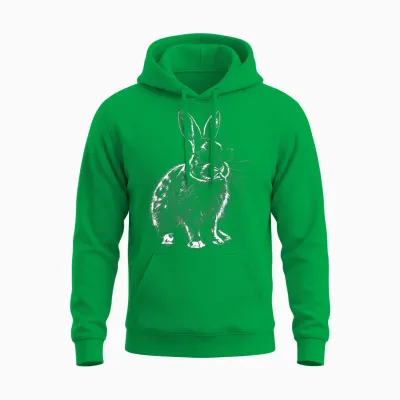 Rabbit Animal Lovers Cute Rabbit Bunny Sunglasses Unisex Hoodie - Irish Green