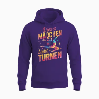 Dieses Mädchen Liebt Turnen Sport Gymnastik Unisex Hoodie - Purple