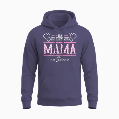 Mutter Tak Wyglada Najlepsza Mama Na Swiecie Unisex Hoodie - Heather Sport Dark Navy