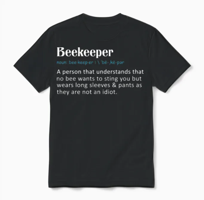 Funny Beekeeper Unisex T-Shirt in Black