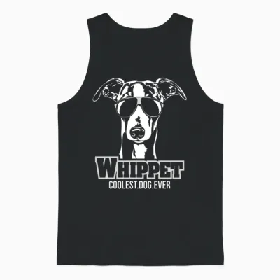 Whippet Dog Coolest Dog Ever Dog Mom Unisex Tank Top - Black
