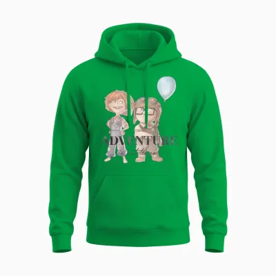 Disney 100 and Pixar's Up Carl Ellie Adventure Is Out There Unisex Hoodie - Irish Green