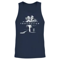 Treejection Disc Golf Funny Disc Golf Player Appar Unisex Tank Top - Navy – 2